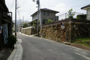 下田屋敷の雁木跡 江田島文化財 史跡 戦争遺跡巡り